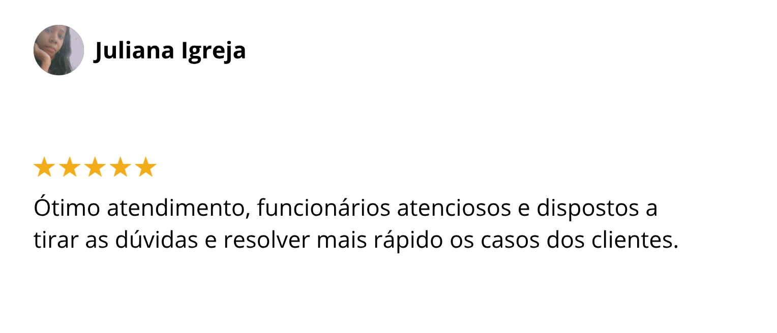 Juliana avaliação