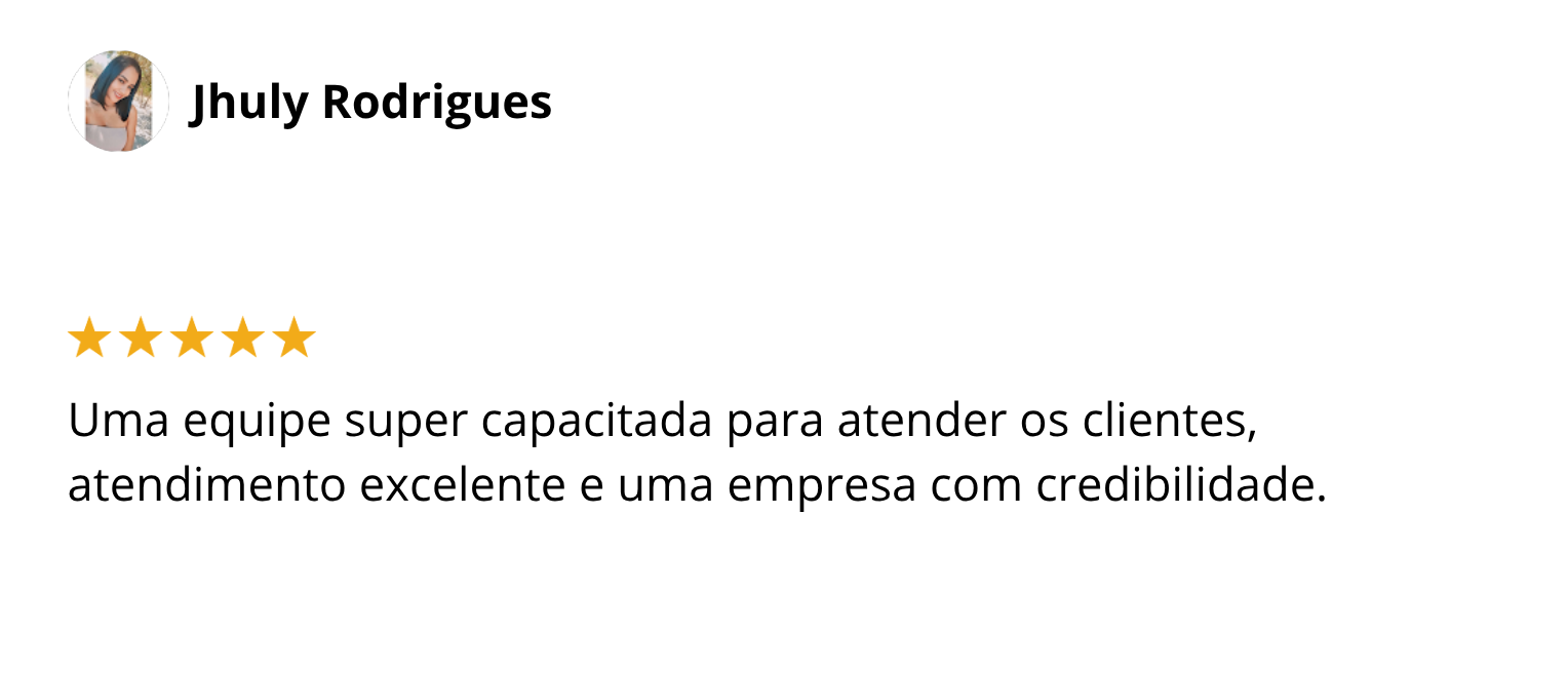 Jhuly avaliação